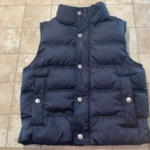 Navy Moschino kids puffer vest